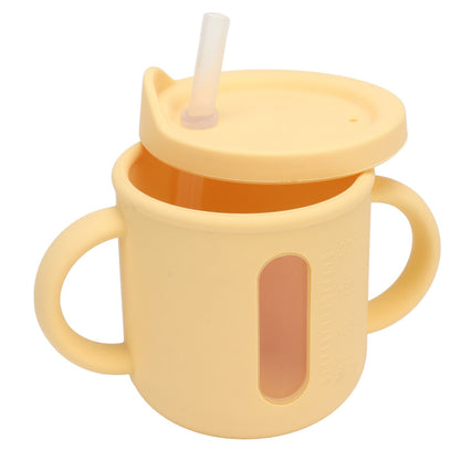 Silicone Sippy Cups Double Handles Lightweight Toddler Training Cup with Tight Leakproof Cover for Home V1294-YM0512-3118220269313