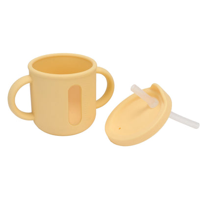 Silicone Sippy Cups Double Handles Lightweight Toddler Training Cup with Tight Leakproof Cover for Home V1294-YM0512-3118220269313