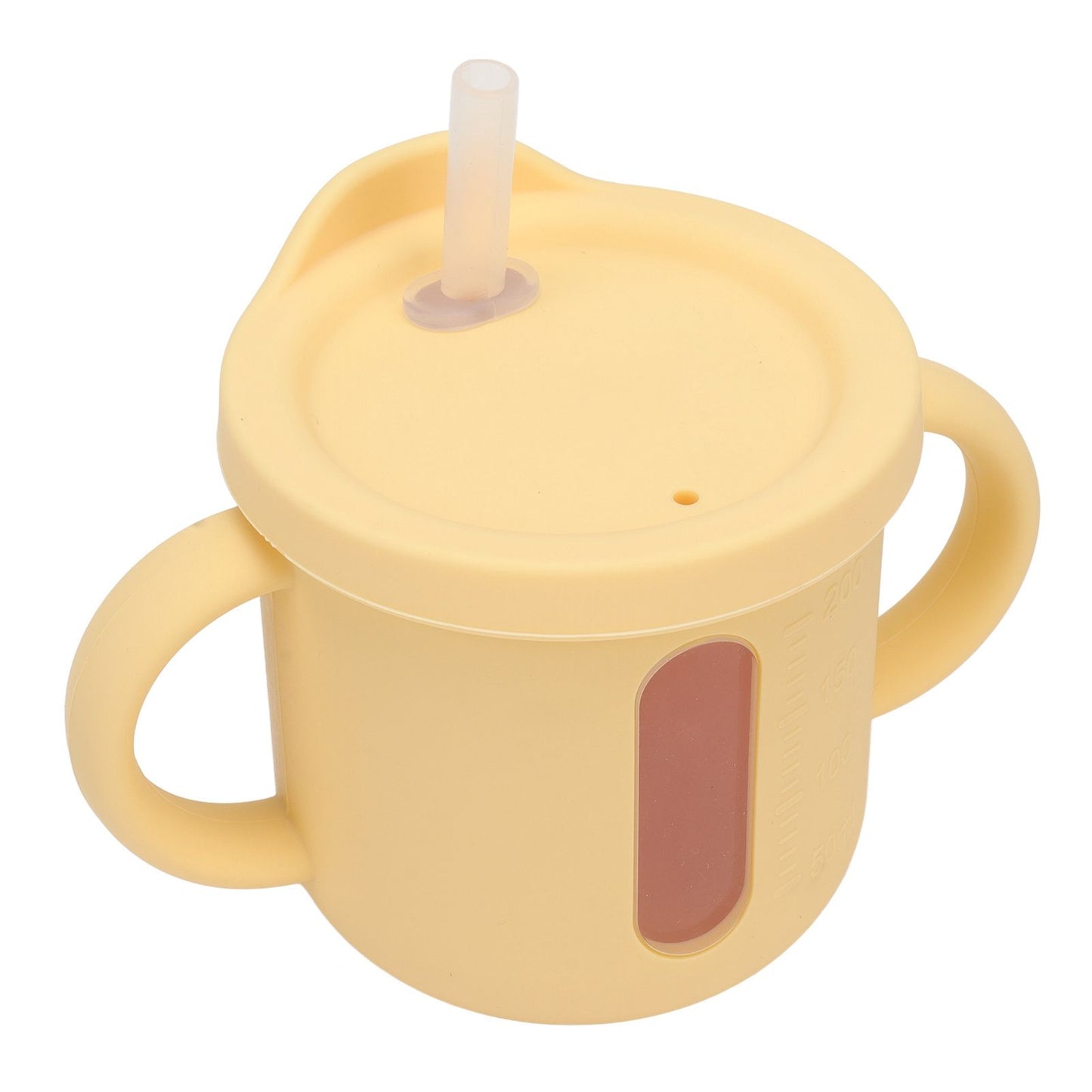 Silicone Sippy Cups Double Handles Lightweight Toddler Training Cup with Tight Leakproof Cover for Home V1294-YM0512-3118220269313
