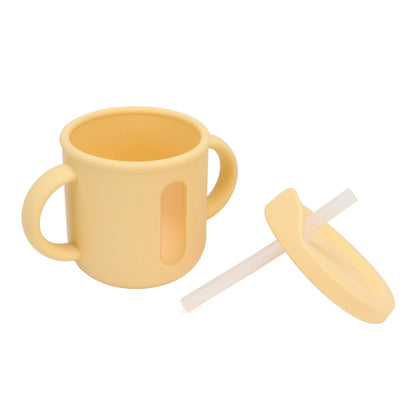Silicone Sippy Cups Double Handles Lightweight Toddler Training Cup with Tight Leakproof Cover for Home V1294-YM0512-3118220269313