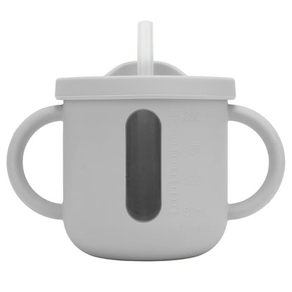 Silicone Sippy Cups Double Handles Lightweight Toddler Training Cup with Tight Leakproof Cover for Home V1294-YM0512-3118220269314