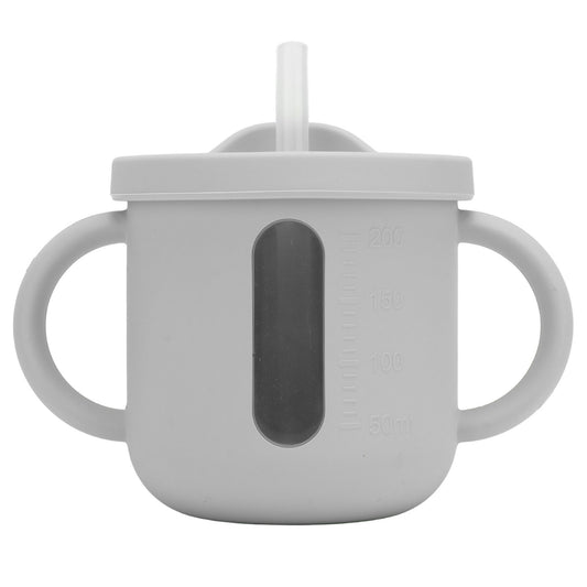 Silicone Sippy Cups Double Handles Lightweight Toddler Training Cup with Tight Leakproof Cover for Home V1294-YM0512-3118220269314