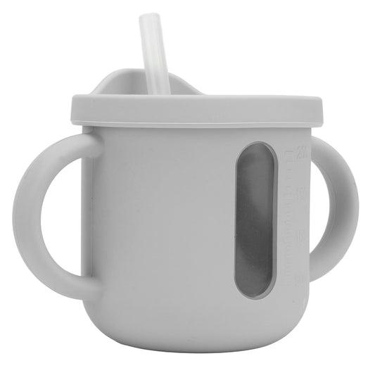 Silicone Sippy Cups Double Handles Lightweight Toddler Training Cup with Tight Leakproof Cover for Home V1294-YM0512-3118220269314