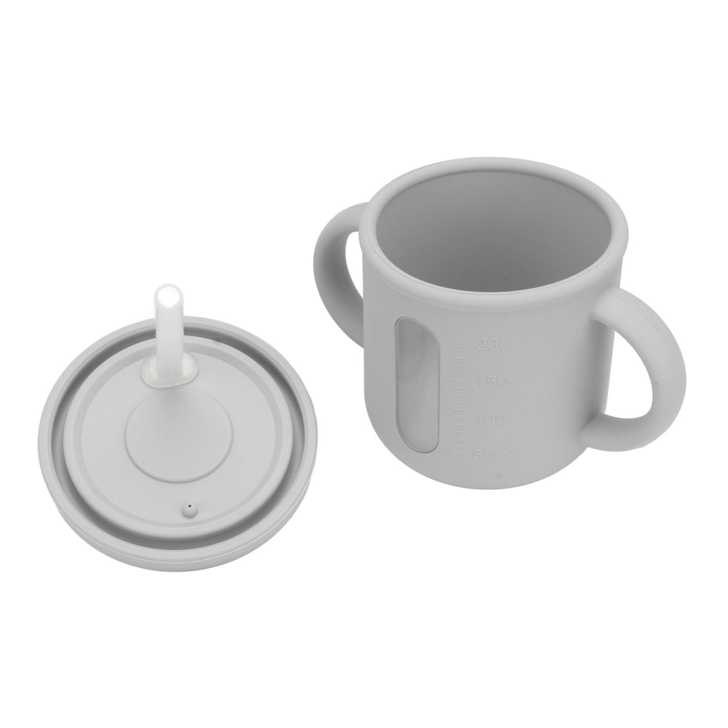 Silicone Sippy Cups Double Handles Lightweight Toddler Training Cup with Tight Leakproof Cover for Home V1294-YM0512-3118220269314