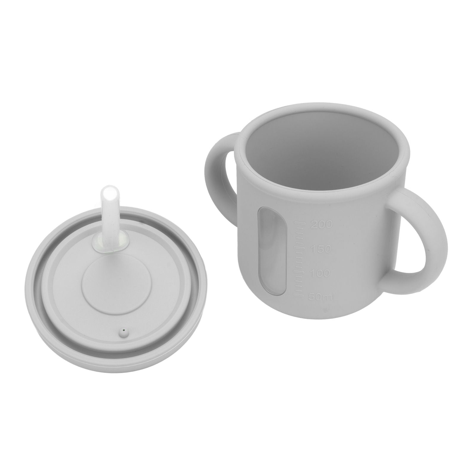 Silicone Sippy Cups Double Handles Lightweight Toddler Training Cup with Tight Leakproof Cover for Home V1294-YM0512-3118220269314