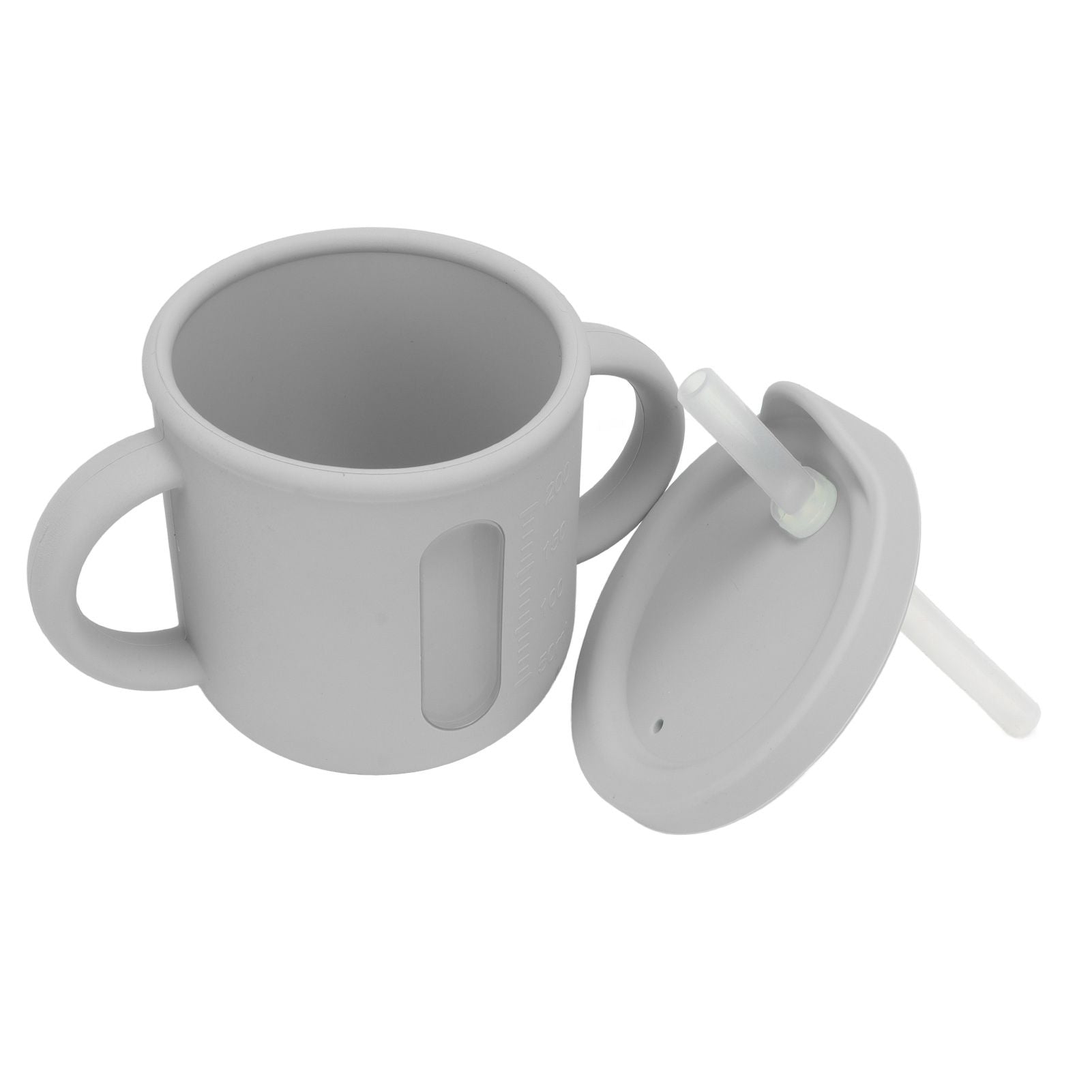 Silicone Sippy Cups Double Handles Lightweight Toddler Training Cup with Tight Leakproof Cover for Home V1294-YM0512-3118220269314