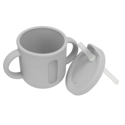 Silicone Sippy Cups Double Handles Lightweight Toddler Training Cup with Tight Leakproof Cover for Home V1294-YM0512-3118220269314