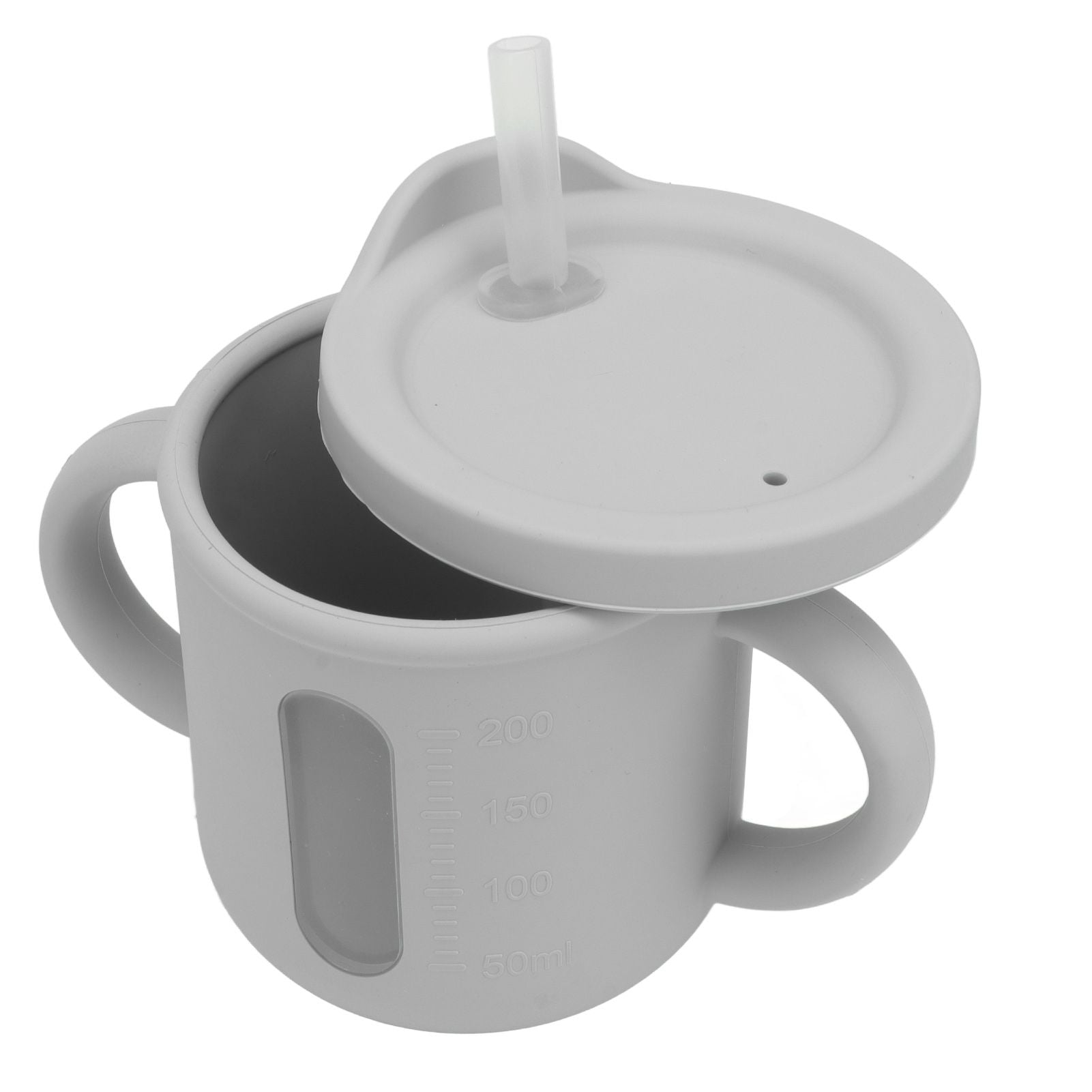 Silicone Sippy Cups Double Handles Lightweight Toddler Training Cup with Tight Leakproof Cover for Home V1294-YM0512-3118220269314