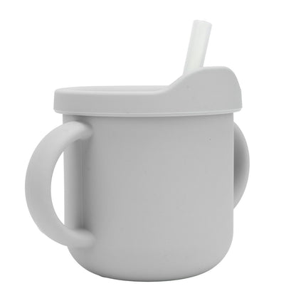 Silicone Sippy Cups Double Handles Lightweight Toddler Training Cup with Tight Leakproof Cover for Home V1294-YM0512-3118220269314