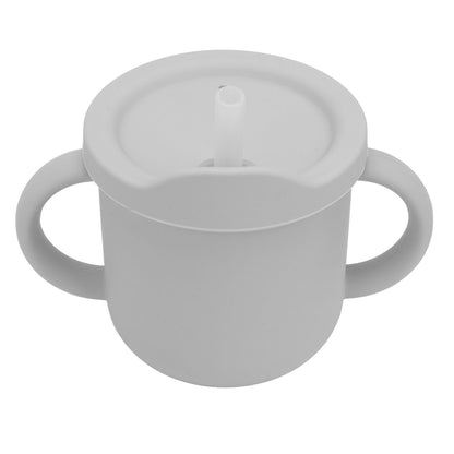 Silicone Sippy Cups Double Handles Lightweight Toddler Training Cup with Tight Leakproof Cover for Home V1294-YM0512-3118220269314