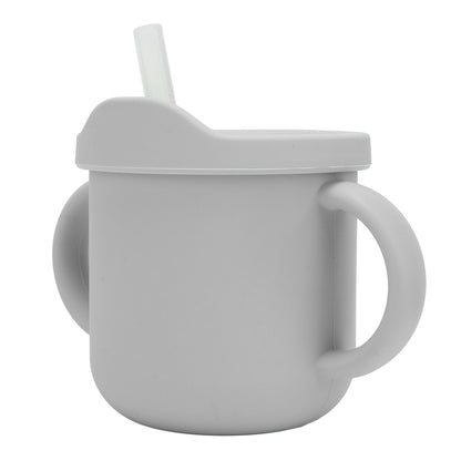 Silicone Sippy Cups Double Handles Lightweight Toddler Training Cup with Tight Leakproof Cover for Home V1294-YM0512-3118220269314