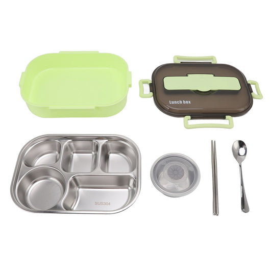Lunch Container Box Stainless Steel Thermal Lunch Storage Box with Soup Bowl Chopsticks Spoon for Adults V1294-YM0512-3118220269411
