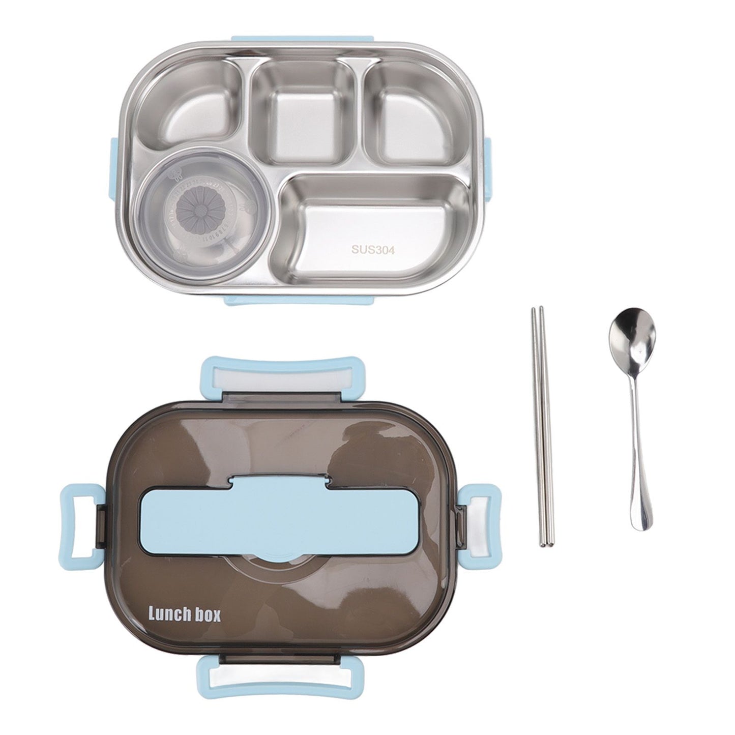 Lunch Container Box Stainless Steel Thermal Lunch Storage Box with Soup Bowl Chopsticks Spoon for Adults V1294-YM0512-3118220269412