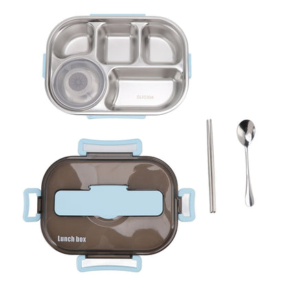 Lunch Container Box Stainless Steel Thermal Lunch Storage Box with Soup Bowl Chopsticks Spoon for Adults V1294-YM0512-3118220269412
