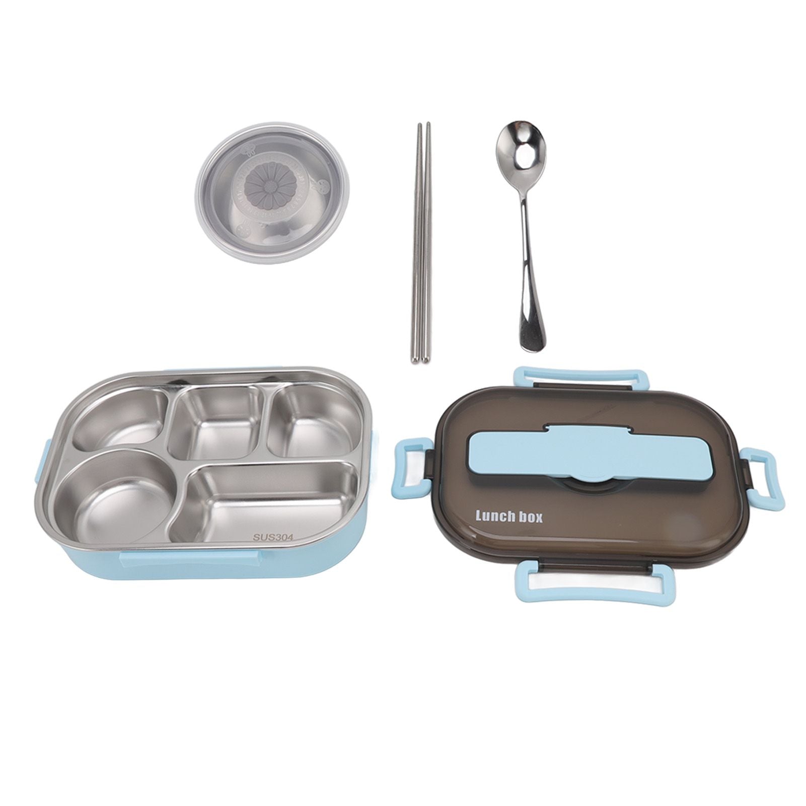 Lunch Container Box Stainless Steel Thermal Lunch Storage Box with Soup Bowl Chopsticks Spoon for Adults V1294-YM0512-3118220269412
