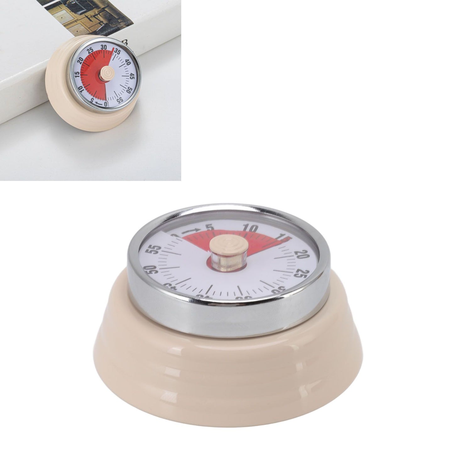 Magnet Circular Timer 60 Minute Visual Countdown Timer for Teachers Classroom Kids Homework Reading Adults V1294-YM0512-3118220269511