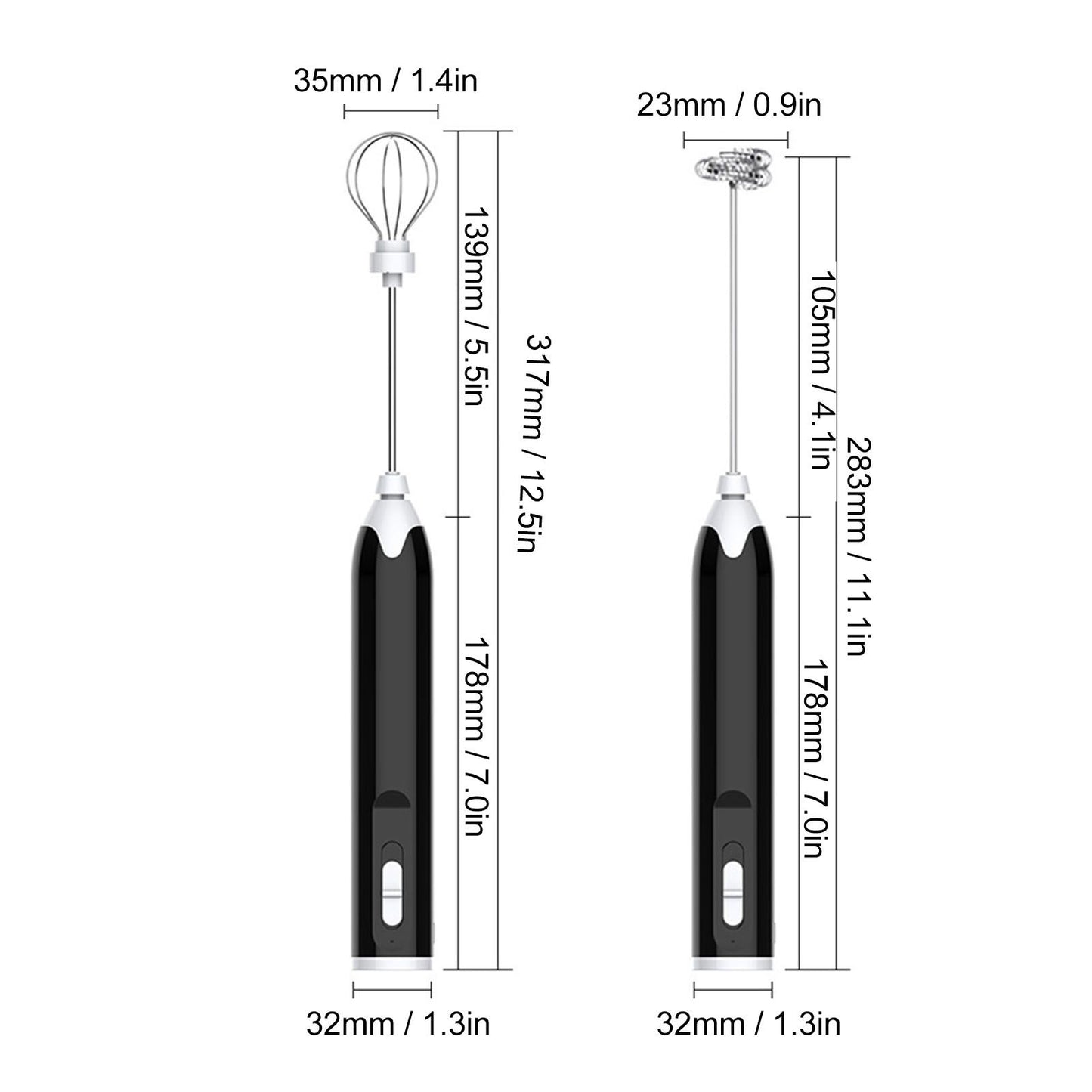 Electric Egg Beater Portable Multi Gears Milk Frother Rechargeable Kitchen Restaurant Coffee Cream Mixer V1294-YM0512-3118220270911