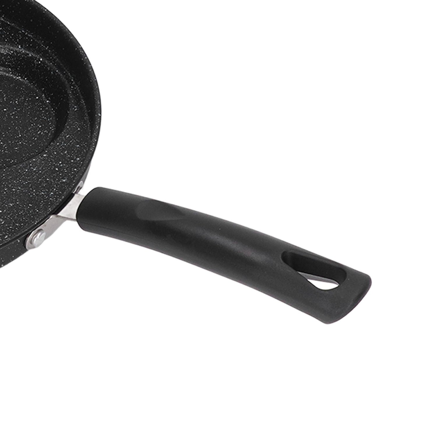 3 Cups Egg Hamburger Pan Metal Iron Heating Evenly Egg Cooker Pan with Comfortable Handle for Omelettes V1294-YM0512-3118220271211