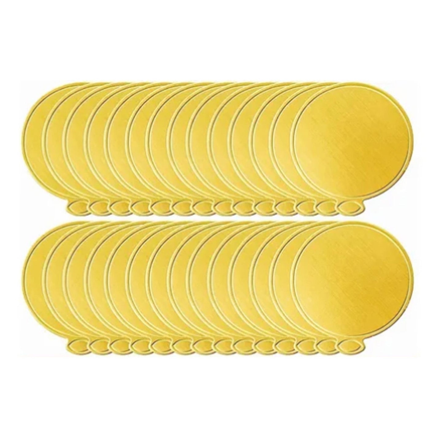 200Pcs Golden Cake Base Board 3.5in Round Cake Pad for Mini Cakes Muffins Cookies Mousse Brownies Cupcakes V1294-YM0512-3118220273011
