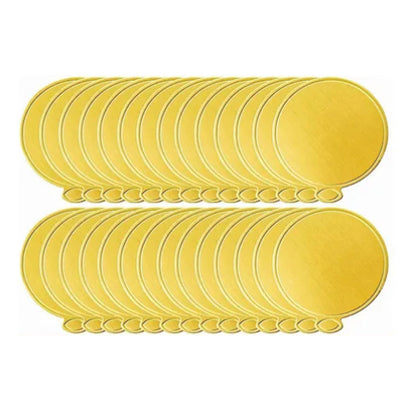 200Pcs Golden Cake Base Board 3.5in Round Cake Pad for Mini Cakes Muffins Cookies Mousse Brownies Cupcakes V1294-YM0512-3118220273011