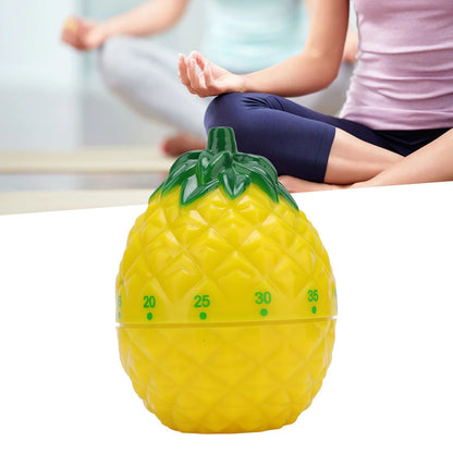 Kitchen Timer Fruit Shape Cute Style Plastic Material 6.4x6.4x8.7cm Compact Mechanical Timer for Home V1294-YM0512-3118220274411