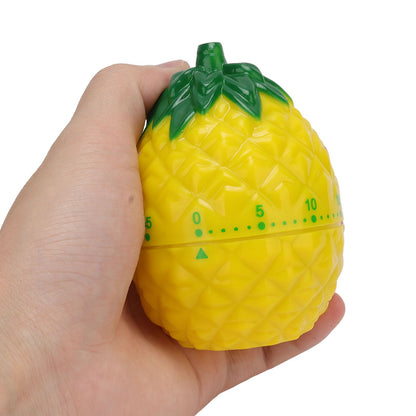 Kitchen Timer Fruit Shape Cute Style Plastic Material 6.4x6.4x8.7cm Compact Mechanical Timer for Home V1294-YM0512-3118220274411