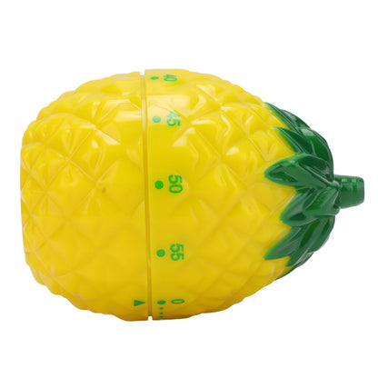 Kitchen Timer Fruit Shape Cute Style Plastic Material 6.4x6.4x8.7cm Compact Mechanical Timer for Home V1294-YM0512-3118220274411