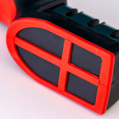 Handheld Knife Sharpening Tool 3 Segments Red and Black Multipurpose Knife Sharpener for Kitchen V1294-YM0512-3118220275011