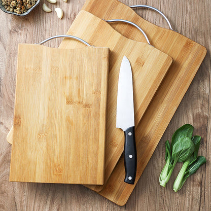 Chopping Board Thickened Bamboo Stable Sturdy Anti Crack Easy To Clean Kitchen Cutting Board with Hanging Hole V1294-YM0512-3118220275611