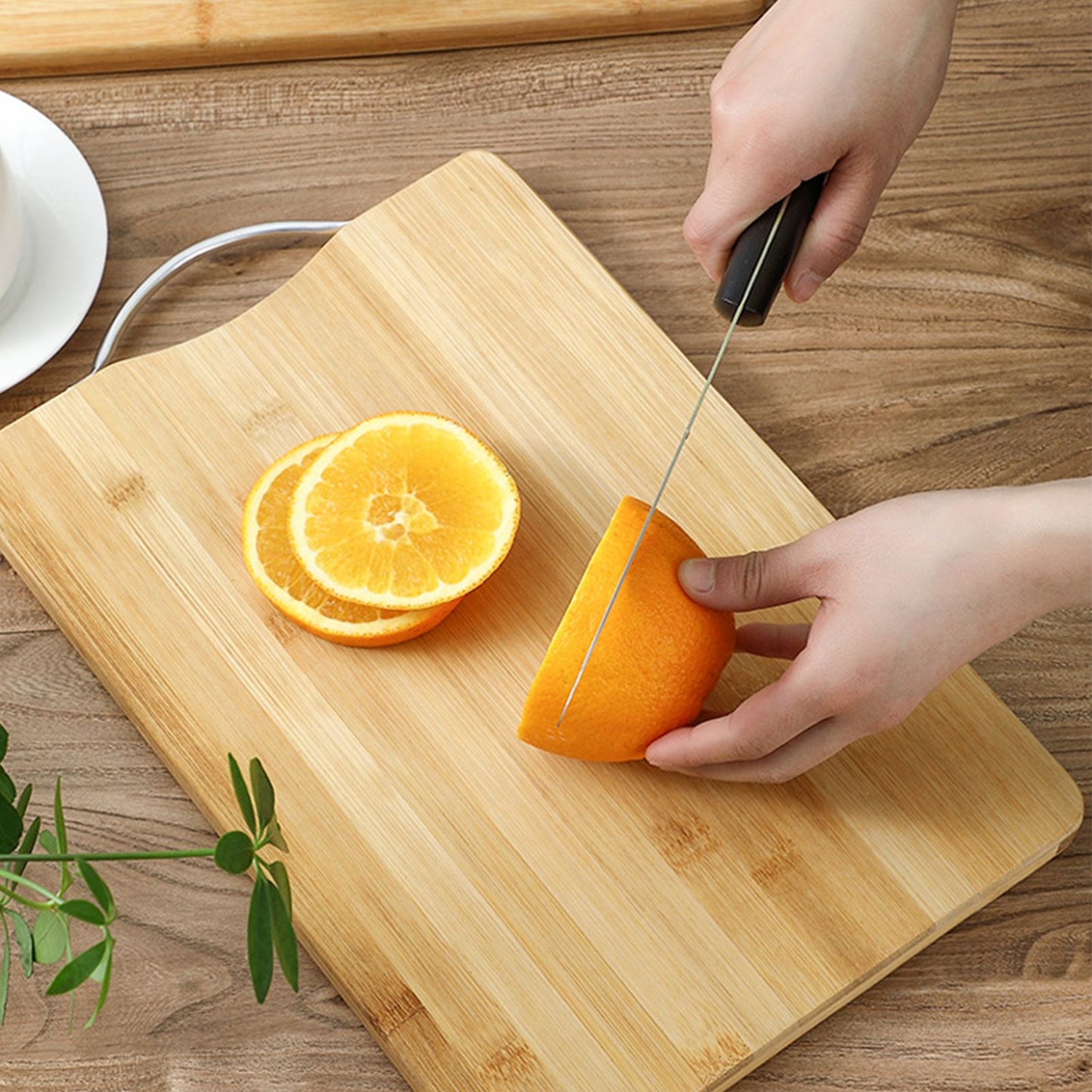 Chopping Board Thickened Bamboo Stable Sturdy Anti Crack Easy To Clean Kitchen Cutting Board with Hanging Hole V1294-YM0512-3118220275611