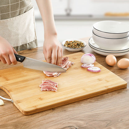 Chopping Board Thickened Bamboo Stable Sturdy Anti Crack Easy To Clean Kitchen Cutting Board with Hanging Hole V1294-YM0512-3118220275611