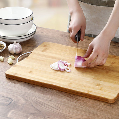 Chopping Board Thickened Bamboo Stable Sturdy Anti Crack Easy To Clean Kitchen Cutting Board with Hanging Hole V1294-YM0512-3118220275611