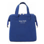 Insulated Lunch Bag Solid Color Oxford Cloth Waterproof Metal Zipper Portable Lunchbox for Commuting Royalblue V1294-YM0512-3118220275811