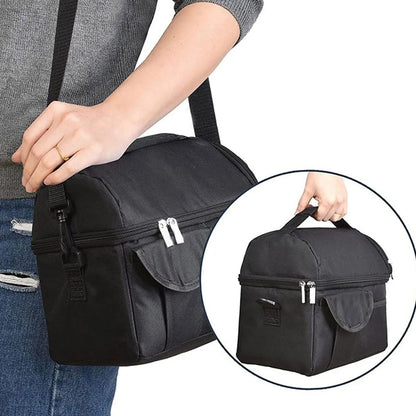Cooler Bags Insulated Double Layer Large Capacity Oxford Cloth Washable Foldable Heat Insulation Lunch Bag V1294-YM0512-3118220276011