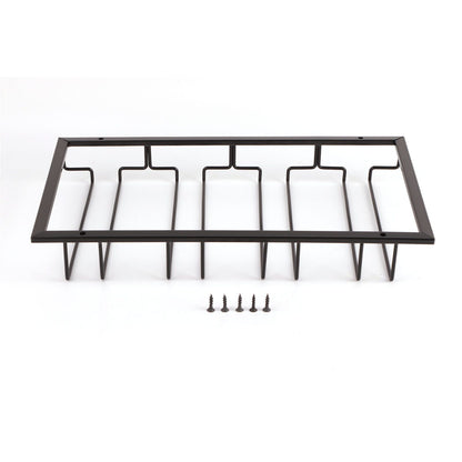 Stemware Holder Black 4 Slot Iron Wire Assembled Design Corrosion Resistant Easy Cleaning Glasses Storage V1294-YM0512-3118220276111
