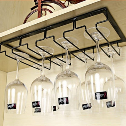 Stemware Holder Black 4 Slot Iron Wire Assembled Design Corrosion Resistant Easy Cleaning Glasses Storage V1294-YM0512-3118220276111