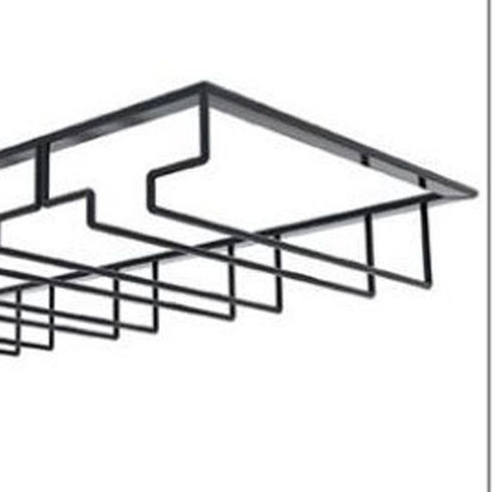 Stemware Holder Black 4 Slot Iron Wire Assembled Design Corrosion Resistant Easy Cleaning Glasses Storage V1294-YM0512-3118220276111