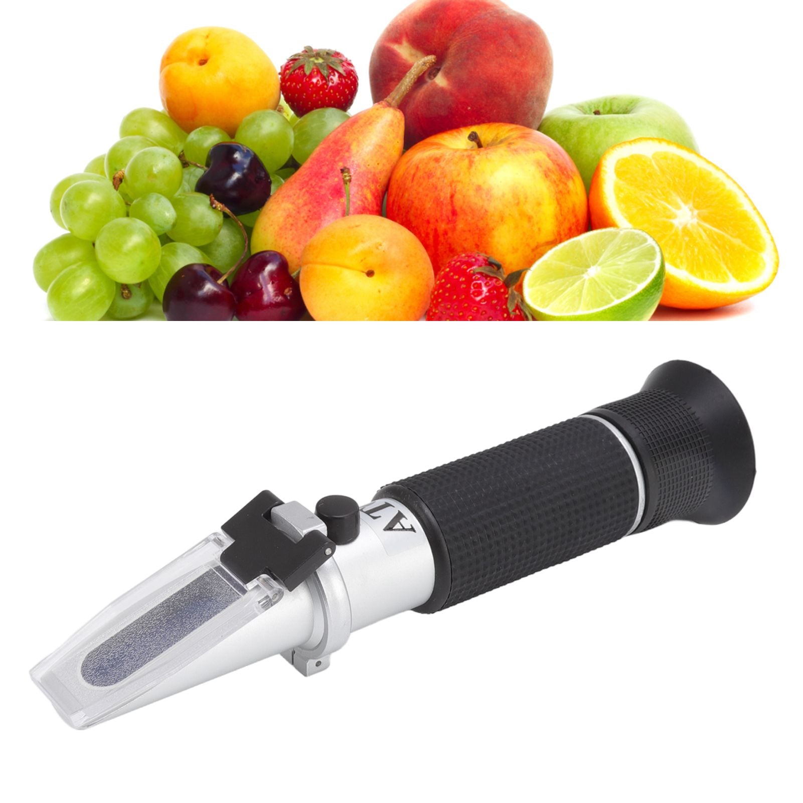 Brix Refractometer 3 in 1 Handheld Measure Sugar Content in Grape Wine Juice Alcohol Meter with ATC for V1294-YM0512-3118220276511