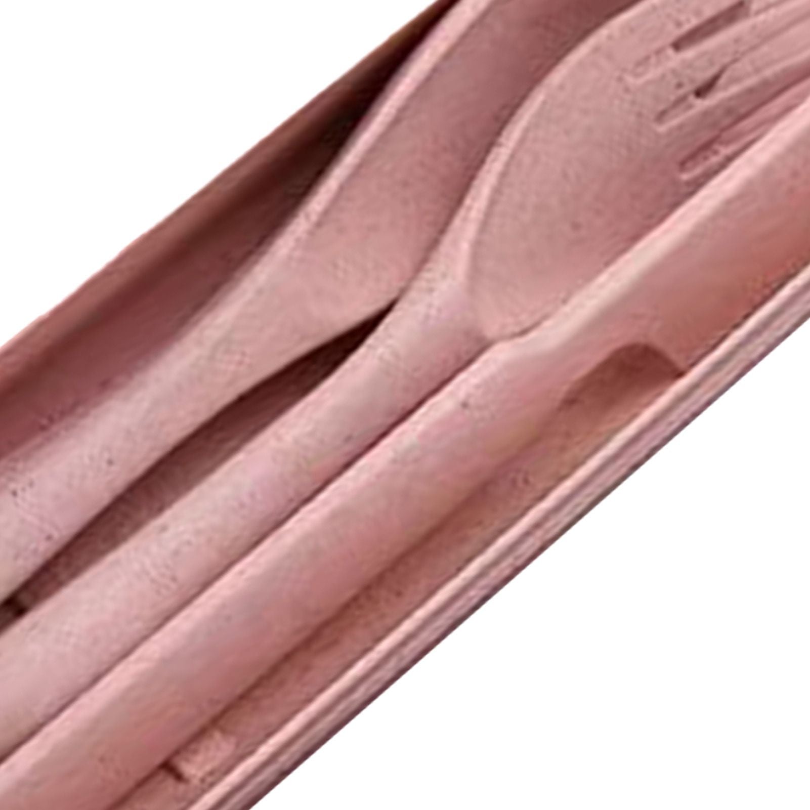 Wheat Straw Cutlery Set Modern Portable Fork Spoon Knife Tableware with Box for Office School Picnic Pink V1294-YM0512-3118220277311