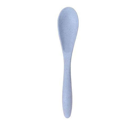 Wheat Straw Cutlery Set Modern Portable Fork Spoon Knife Tableware with Box for Office School Picnic Blue V1294-YM0512-3118220277312