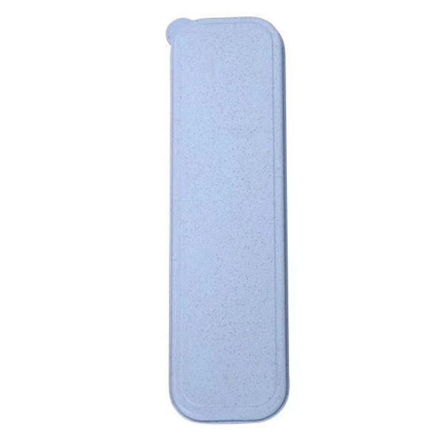 Wheat Straw Cutlery Set Modern Portable Fork Spoon Knife Tableware with Box for Office School Picnic Blue V1294-YM0512-3118220277312