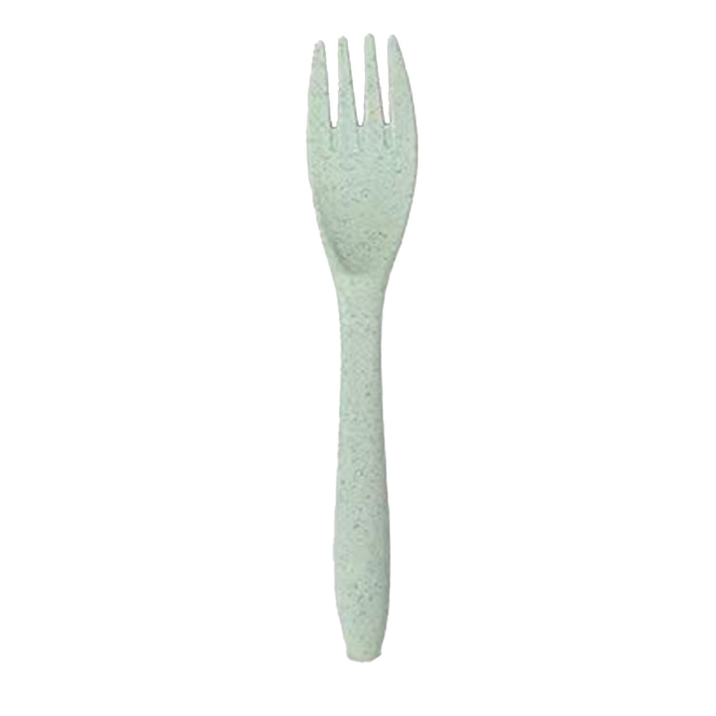 Wheat Straw Cutlery Set Modern Portable Fork Spoon Knife Tableware with Box for Office School Picnic Green V1294-YM0512-3118220277313