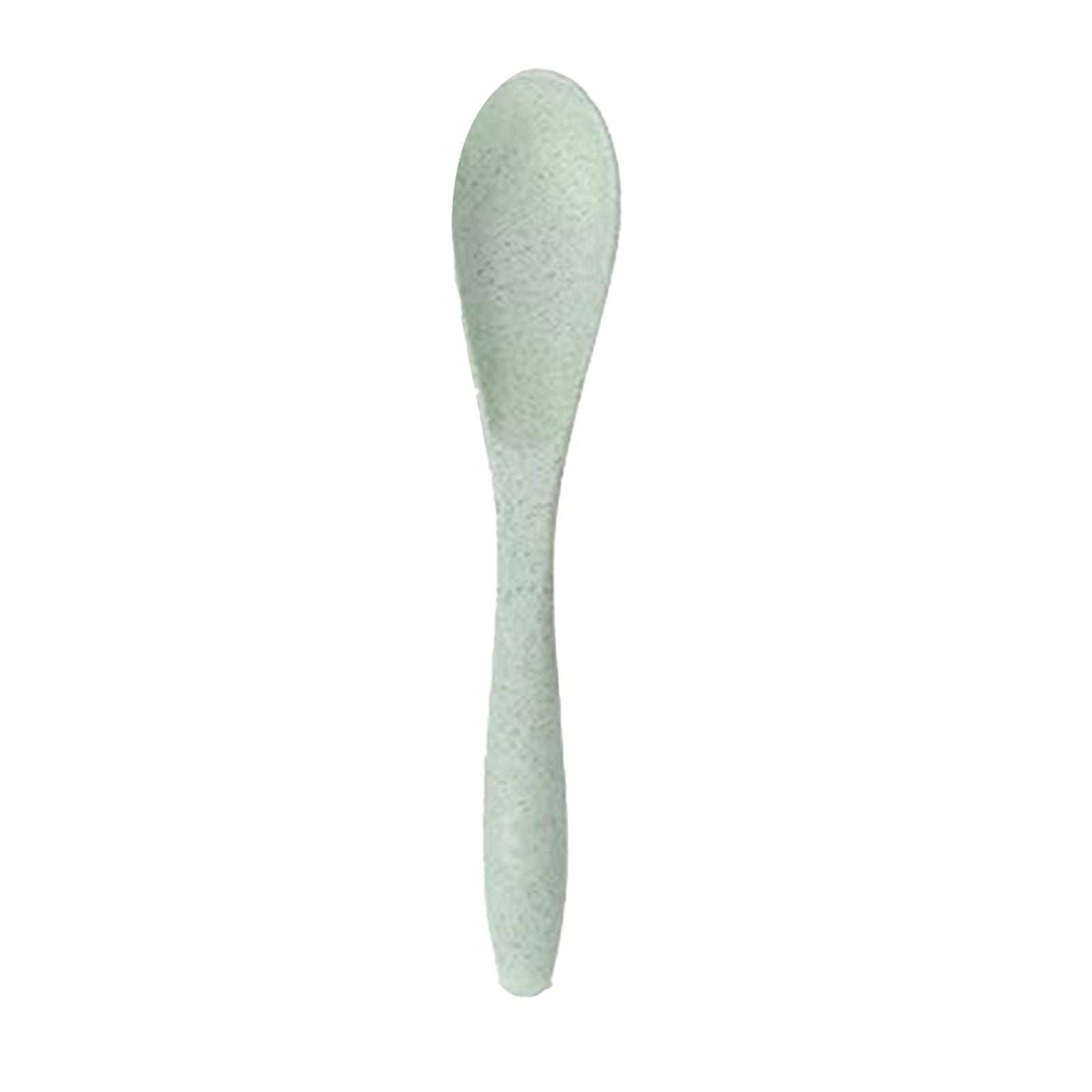 Wheat Straw Cutlery Set Modern Portable Fork Spoon Knife Tableware with Box for Office School Picnic Green V1294-YM0512-3118220277313