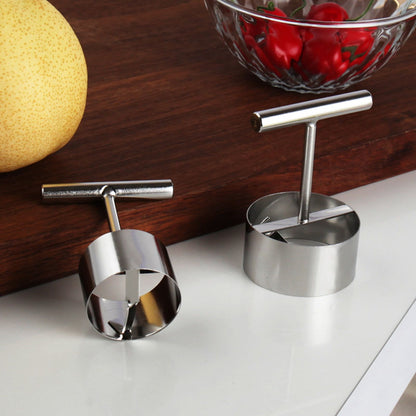 Apple Corer Remover Stainless Steel Fruit Corer Remover with Ergonomic Handle for Home Kitchen L V1294-YM0512-3118220277711