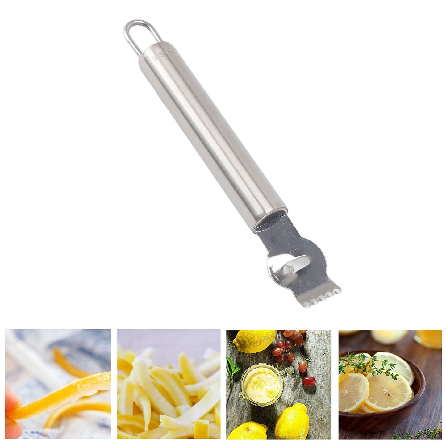 Lemon Peeler 304 Stainless Steel Lemon Zester Grater Orange Citrus Twist Peeler Kitchen Fruit Peeling Tools V1294-YM0512-3118220278011