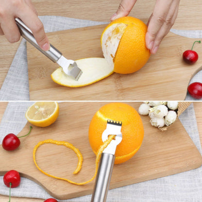 Lemon Peeler 304 Stainless Steel Lemon Zester Grater Orange Citrus Twist Peeler Kitchen Fruit Peeling Tools V1294-YM0512-3118220278011