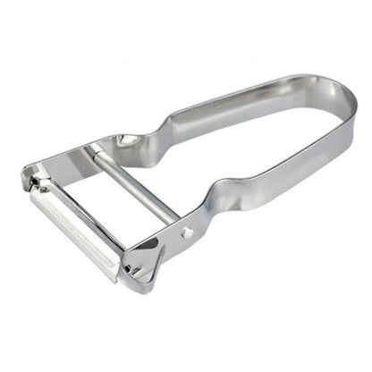 Stainless Steel Peeler U Shape Ergonomic Handle Fruit Peeler Vegetable Peeler for Kitchen Silver V1294-YM0512-3118220279211