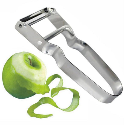 Stainless Steel Peeler U Shape Ergonomic Handle Fruit Peeler Vegetable Peeler for Kitchen Silver V1294-YM0512-3118220279211