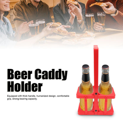 Beer Caddy Holder 2 Pack Foldable Portable Beer Beverage Display Basket Beer Bottle Carrier with Thickened V1294-YM0512-3118220279412