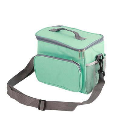 Insulated Bag Cloth Multifunction Modern Thermal Lunch Handbag with Single Shoulder for Home Work Green V1294-YM0512-3118220279811